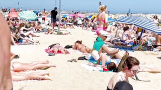 Barcelona beach walk 2022/ beach Bogadell ????????????️Spain best beaches