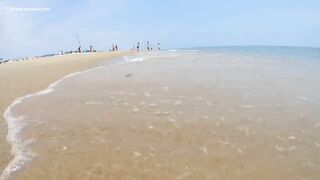 Beachgoers, be careful! Rescuers warn of large, dug-out beach holes along Outer Banks