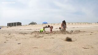 Beachgoers, be careful! Rescuers warn of large, dug-out beach holes along Outer Banks