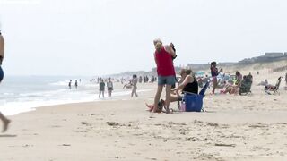 Beachgoers, be careful! Rescuers warn of large, dug-out beach holes along Outer Banks