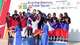 Awarding Ceremony: Bronze Medal SeaGames 2022 Philippine Women’s Beach Volleyball Players