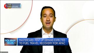 The release of pent-up demand in the travel industry is still underway, says Mastercard