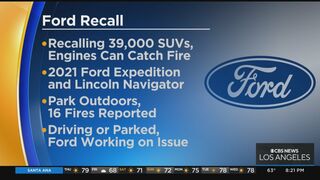 Ford issues recall for several models after reports engine can catch on fire