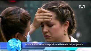 María T. casi se desmaya al ser eliminada del Masterchef Celebrity Colombia