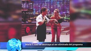 María T. casi se desmaya al ser eliminada del Masterchef Celebrity Colombia