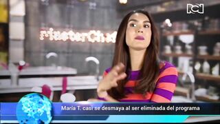 María T. casi se desmaya al ser eliminada del Masterchef Celebrity Colombia