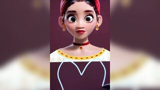 Disney Encanto: Dolores Madrigal Glow Up Tiana Disney Princess - Disney Encanto Tiktok Compilation