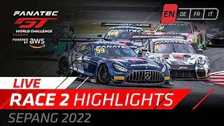 HIGHLIGHTS | Sepang Race 2 | Fanatec GT World Challenge AWS Powered by AWS