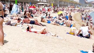 Beach Barceloneta / Barcelona beach walk 2022????????????️Spain best beaches