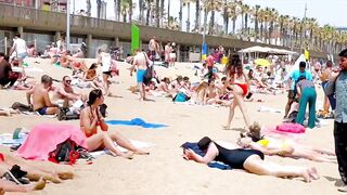 Beach Barceloneta / Barcelona beach walk 2022????????????️Spain best beaches