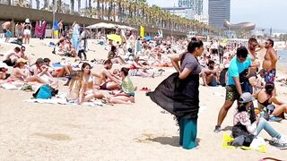 Beach Barceloneta / Barcelona beach walk 2022????????????️Spain best beaches