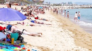 Beach Barceloneta / Barcelona beach walk 2022????????????️Spain best beaches