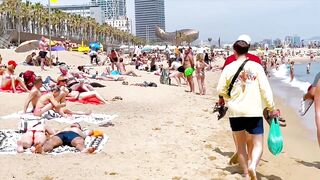 Beach Barceloneta / Barcelona beach walk 2022????????????️Spain best beaches