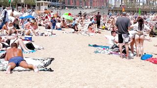 Beach Barceloneta / Barcelona beach walk 2022????????????️Spain best beaches