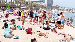 Beach Barceloneta / Barcelona beach walk 2022????????????️Spain best beaches