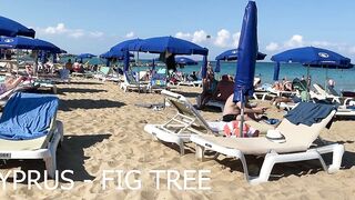 IBIZA Beach Summer -  Beautifu Beach Walk And Enjoy With Music And Amazing Fig Tree Beach Walking 4K