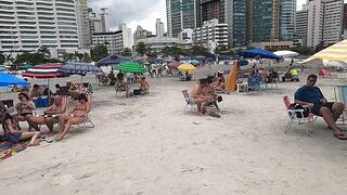 ???????? BRAZİL Balneario Camboriu Beach Walk Tour ????