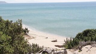 Lagadas Beach in May 2022 in Kefalos on the island of Kos in Greece