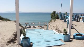 Lagadas Beach in May 2022 in Kefalos on the island of Kos in Greece