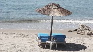 Lagadas Beach in May 2022 in Kefalos on the island of Kos in Greece