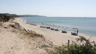 Lagadas Beach in May 2022 in Kefalos on the island of Kos in Greece