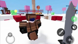 He got so mad after I did this (roblox bedwars)