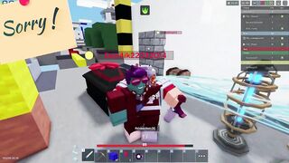 I locked a team out of their own base - Roblox Bedwars