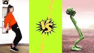 Dame Tu Cosita Challenge Green Alien Dance 2022 #compilation