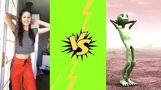 Dame Tu Cosita Challenge Green Alien Dance 2022 #compilation