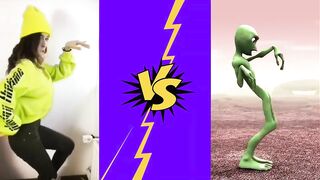 Dame Tu Cosita Challenge Green Alien Dance 2022 #compilation