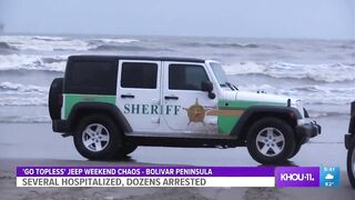 Several hospitalized, dozens arrested on Crystal Beach this weekend