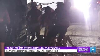 Several hospitalized, dozens arrested on Crystal Beach this weekend