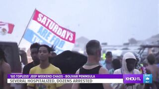 Several hospitalized, dozens arrested on Crystal Beach this weekend