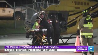 Several hospitalized, dozens arrested on Crystal Beach this weekend