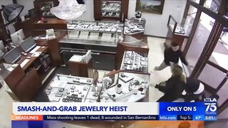 Jewelry store employees repel smash-and-grab attempt