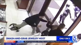 Jewelry store employees repel smash-and-grab attempt