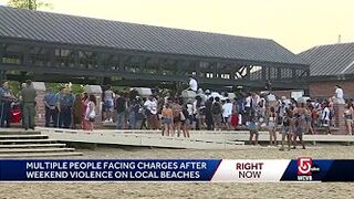 Several in court after chaos erupts on beaches