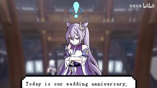Keqing&Aether, 'Keqing and Aether's Wedding Anniversary, Harem Archon Series' | Genshin Anime