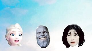 Squid Game Doll, D Billion, Elsa, Thanos Singing Funny Meme (deepfake)