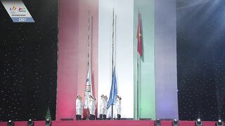 Lowering the Confederation Flag in SEA Games Vietnam 2021 | Closing Ceremony | SEA Games 2021