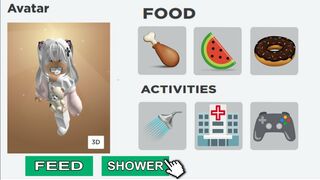 YOU CAN FEED YOUR ROBLOX AVATAR??? ????