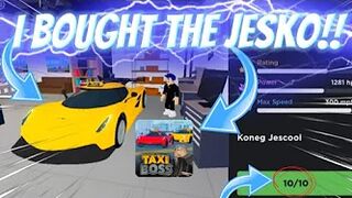 I FINALLY GOT THE *NEW* KOENIGSEGG JESKO in Roblox Taxi Boss!! | Taxi Boss | Samuel Evan