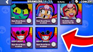 RARE ACCOUNT WITH HUGGY WUGGY & KISSY MISSY IN BRAWL STARS!????????(concept)