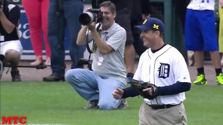 MLB Fastest Ceremonial First Pitches Compilation