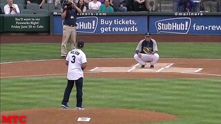 MLB Fastest Ceremonial First Pitches Compilation