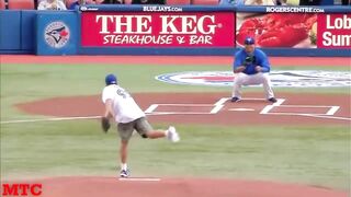 MLB Fastest Ceremonial First Pitches Compilation