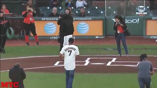 MLB Fastest Ceremonial First Pitches Compilation