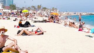 Barcelona beach walk 2022/ beach Bogadell ????️????????Spain best beaches