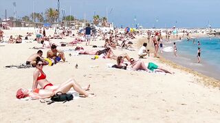 Barcelona beach walk 2022/ beach Bogadell ????️????????Spain best beaches