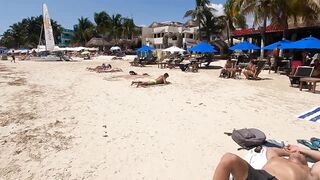 Playa Del Carmen Mexico // Beach Walk Tour Riviera Maya